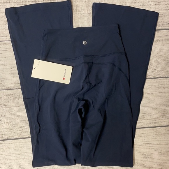 lululemon athletica Pants - NWT LULULEMON 2021 Groove Pant Flare S High Rise TRUE NAVY Blue Leggings Size 4